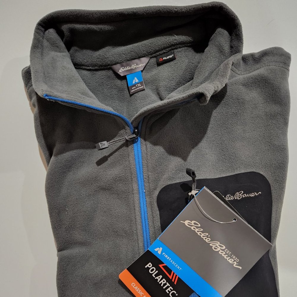 Eddie Bauer Men's Polartec Zip Hoodie TXL